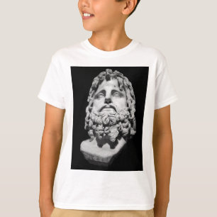 Camiseta Busto de mármol grecorromano clásico en blanco y n
