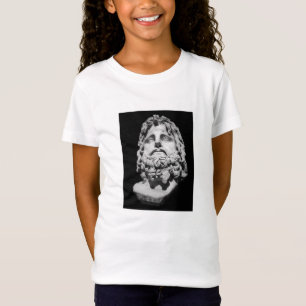 Camiseta Busto de mármol grecorromano clásico en blanco y n