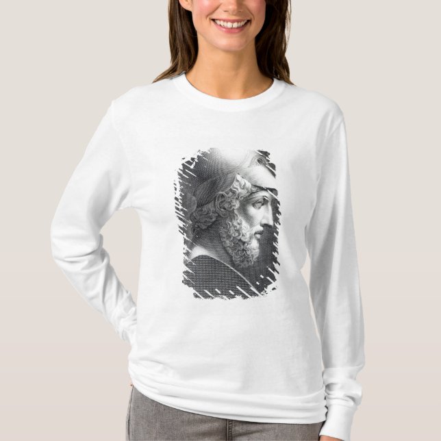Camiseta Busto de Pericles, grabado por José Cozzi (Anverso)