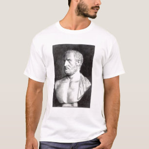 Camiseta Busto de Thucydides, grabado por Barbant
