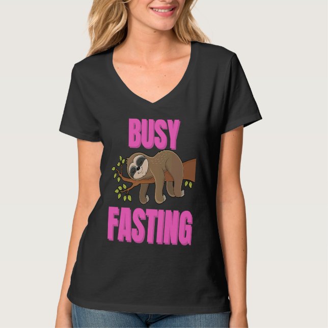 Camiseta Busy Fasting Islamic Girl for Iftar  Women Kids (Anverso)