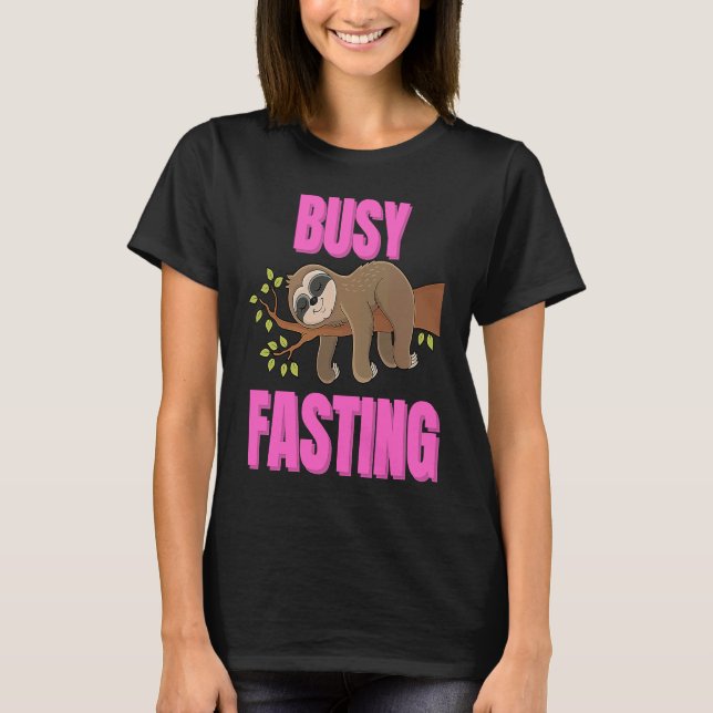 Camiseta Busy Fasting Islamic Girl for Iftar  Women Kids (Anverso)