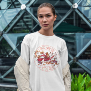 Camiseta Busy Mother Funny Badge