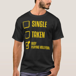 Camiseta Busy Playing Volleyball Single VolleyballPlayer Co