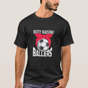 Camiseta Busy Raising Ballers Soccer Ball Bandana Soccer Mo