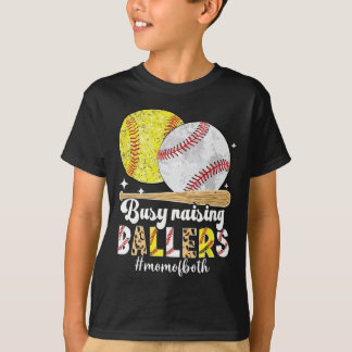 Camiseta Busy Raising Llers Softll And Sell Print Mom Woman