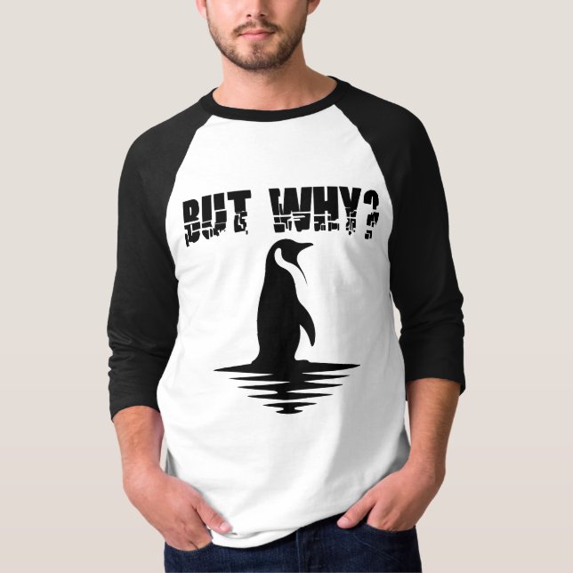 Camiseta But Why Penguin, Penguin Walking Graphic (Anverso)