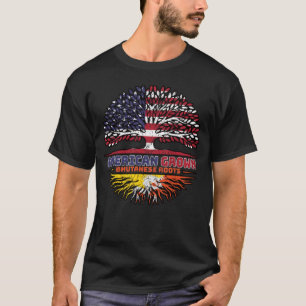 Camiseta Bután Bután, Estados Unidos: Bandera de raíces de 