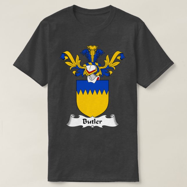 Camiseta Butler Coat of Arms Family Crest ShirtTShirt  (Diseño del anverso)