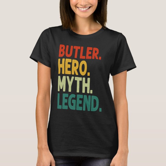 Camiseta Butler Hero Myth Legend Vintage  Butler (Anverso)