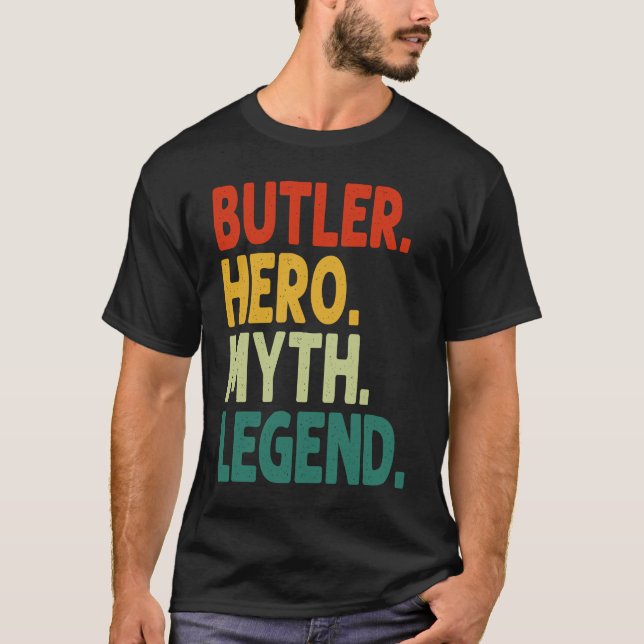Camiseta Butler Hero Myth Legend Vintage  Butler (Anverso)