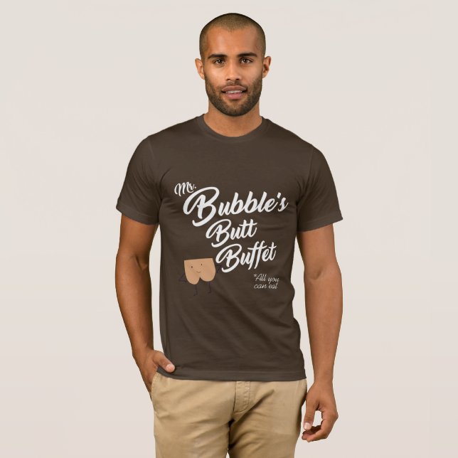 CAMISETA BUTT BUFFET DE SR. BUBBLE'S (Anverso completo)