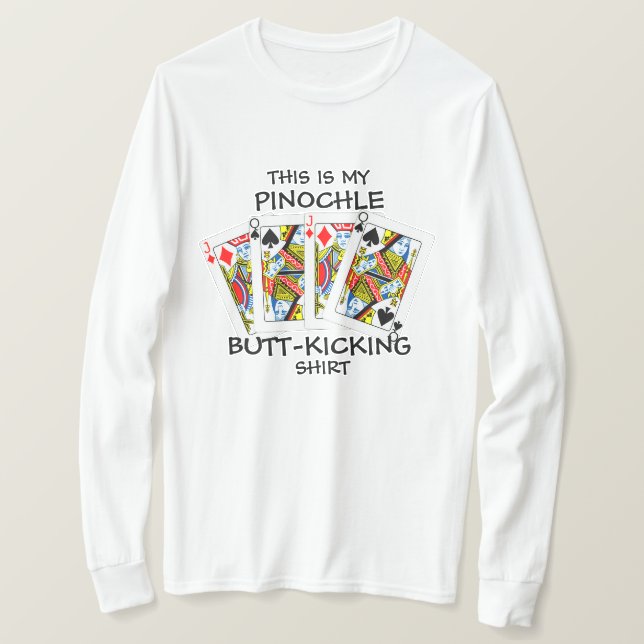 Camiseta Butt KC Pinochle Jugando (Anverso del diseño)