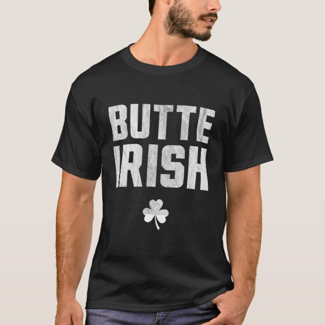 Camiseta Butte irlandés vintage Montana (Anverso)