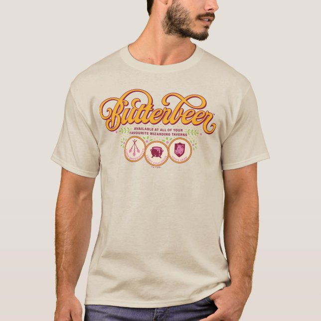 Camiseta BUTTERBEER™ Disponible en Tabernas Mágicas (Anverso)