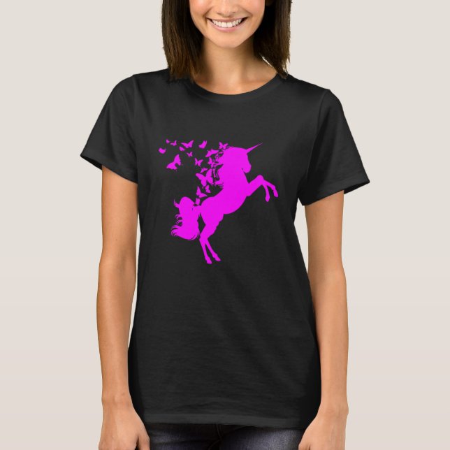 Camiseta Butterflies N Unicorns Magical Fairies (Anverso)