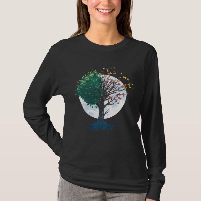 Camiseta Butterflies on Tree Forest Graphic for Men Women C (Anverso)