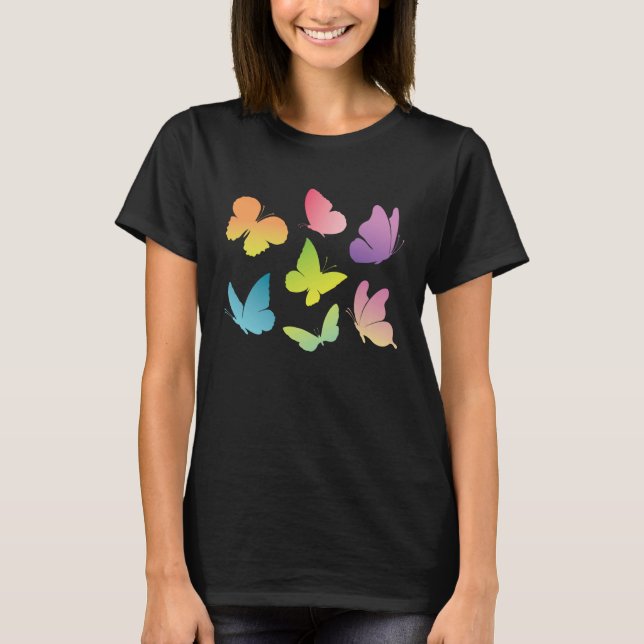 Camiseta Butterfly Collection Just A Girl Who Loves Butterf (Anverso)