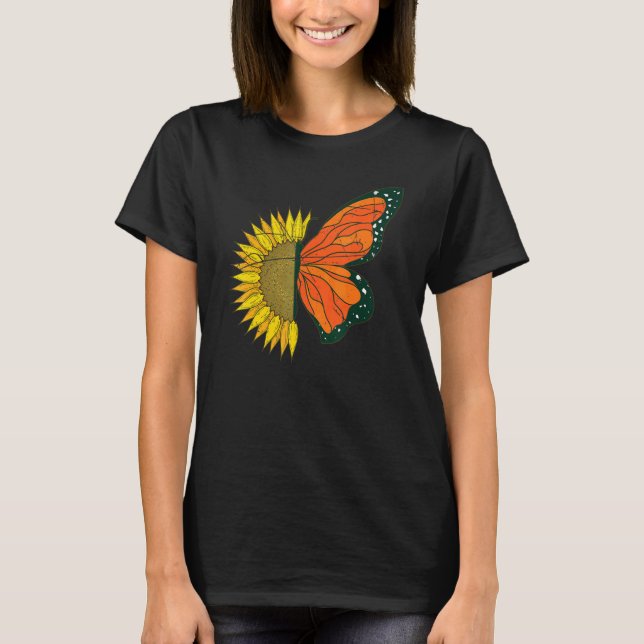 Camiseta Butterfly Collector Yellow Sunflower Monarch Butte (Anverso)