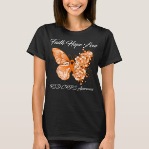 Camiseta Butterfly Faith Hope Love RSD CRPS Awaration