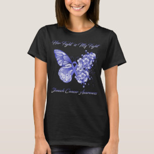 Camiseta Butterfly Faith Hope Love Stomach Cancer Awareness