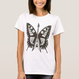 Camiseta butterfly guitar t shirt