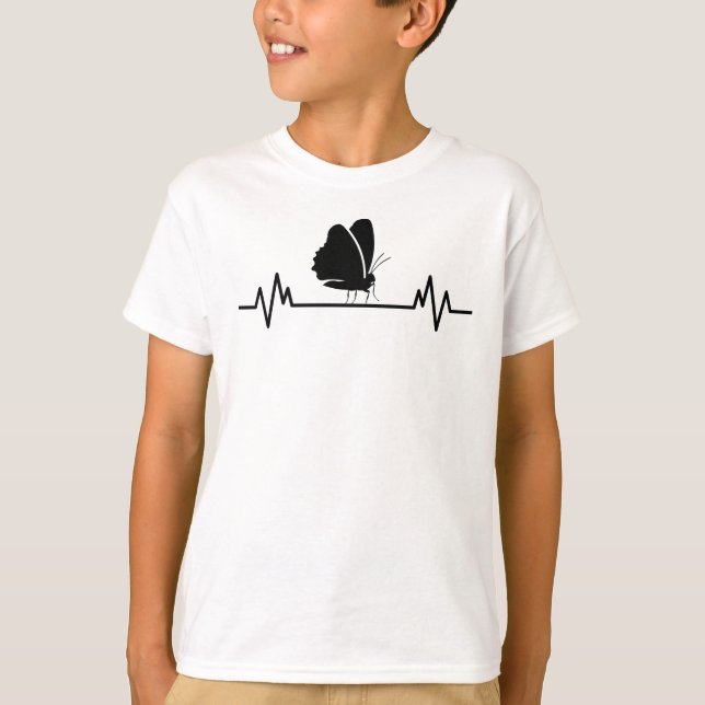 Camiseta Butterfly Heartbeat Funny Insect Butterflies Regal (Anverso)
