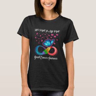 Camiseta Butterfly Her Fight Is My Fight Breast Cancer