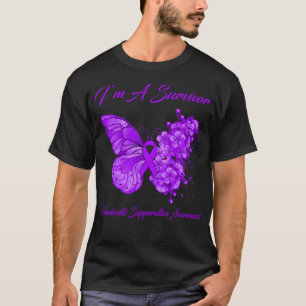 Camiseta Butterfly I’m A Survivor Hidradenitis Suppurativa