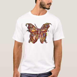 CAMISETA BUTTERFLY IN GOLD SPARKLES
