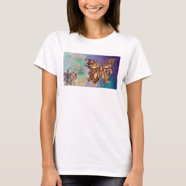 CAMISETA BUTTERFLY IN GOLD SPARKLES (Anverso)