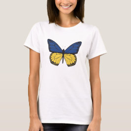 Camiseta butterfly in ukrainian  colors