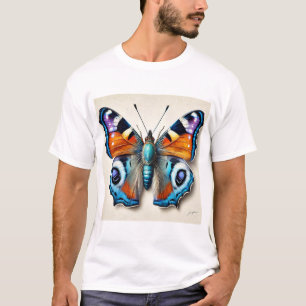 Camiseta Butterfly in Watercolor and Ink 130624IREF121 - Wa