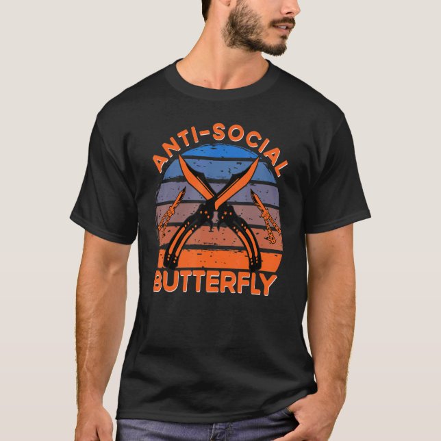 Camiseta Butterfly Knife Balisong Quote 8 (Anverso)