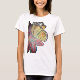 Camiseta Butterfly landing on flower beautiful