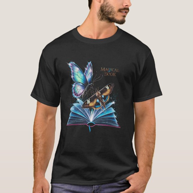 Camiseta Butterfly Lover Bookworm Libro Fairytale Magic Des (Anverso)
