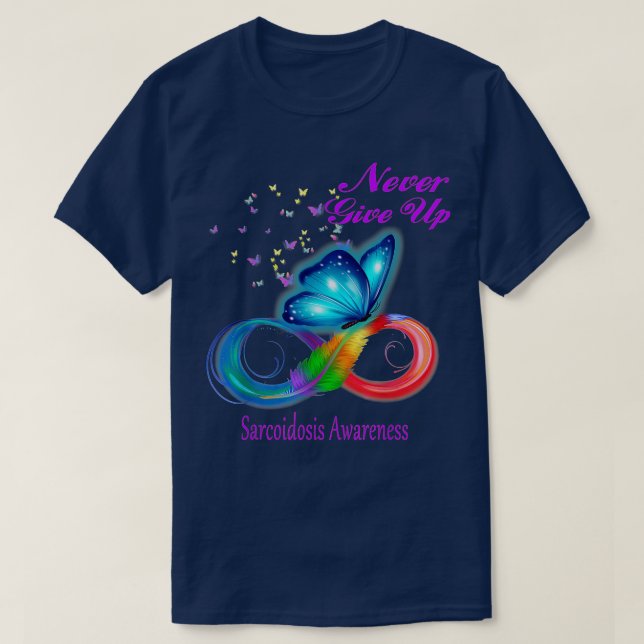 Camiseta Butterfly Sarcoidosis Awareness  (Diseño del anverso)