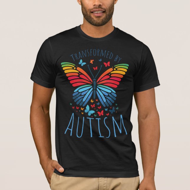Camiseta Butterfly Spectrum - Transformed by Autism (Anverso)