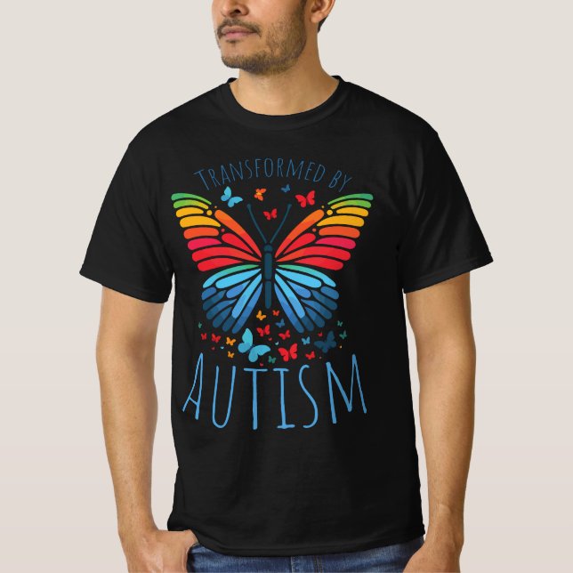 Camiseta Butterfly Spectrum - Transformed by Autism (Anverso)
