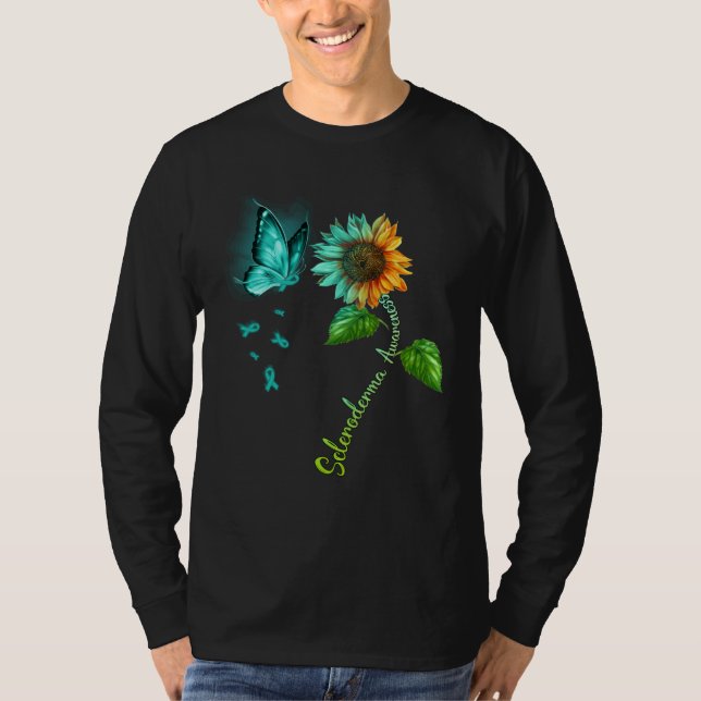Camiseta Butterfly Sunflower Scleroderma Awareness (Anverso)