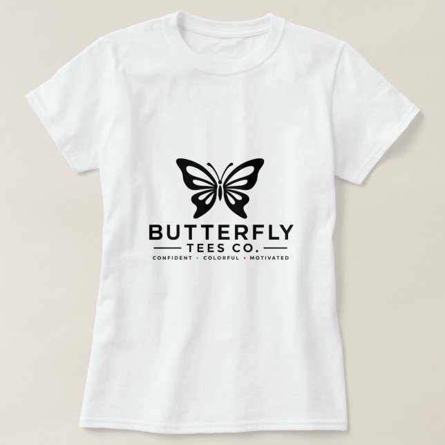 Camiseta Butterfly Tees Co. 0047688-BT (Diseño del anverso)