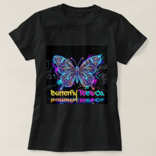 Camiseta Butterfly Tees Co. Neon Butterfly 0047790