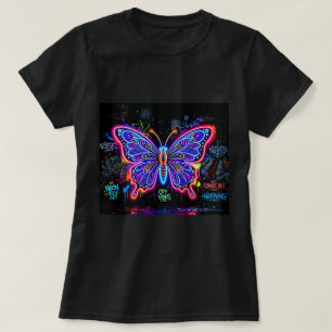Camiseta Butterfly Tees Co. Neon Butterfly 0047791