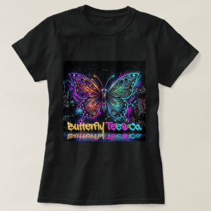 Camiseta Butterfly Tees Co. Neon Butterfly 0047792