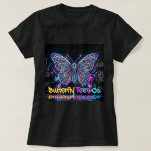 Camiseta Butterfly Tees Co. Neon Butterfly 0047793