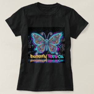 Camiseta Butterfly Tees Co. Neon Butterfly 0047795