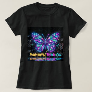 Camiseta Butterfly Tees Co. Neon Butterfly 0047797