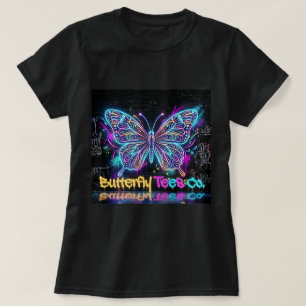 Camiseta Butterfly Tees Co. Neon Butterfly 0047805