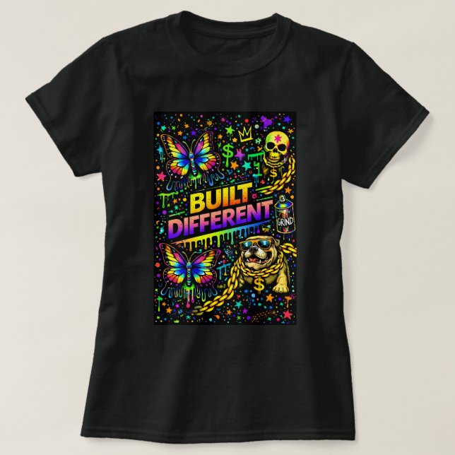 Camiseta Butterfly TEESCO Graffiti Butterfly 00478 (Diseño del anverso)