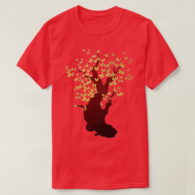 Camiseta Butterfly Tree Beautiful Animal Butterflies Tree N (Diseño del anverso)